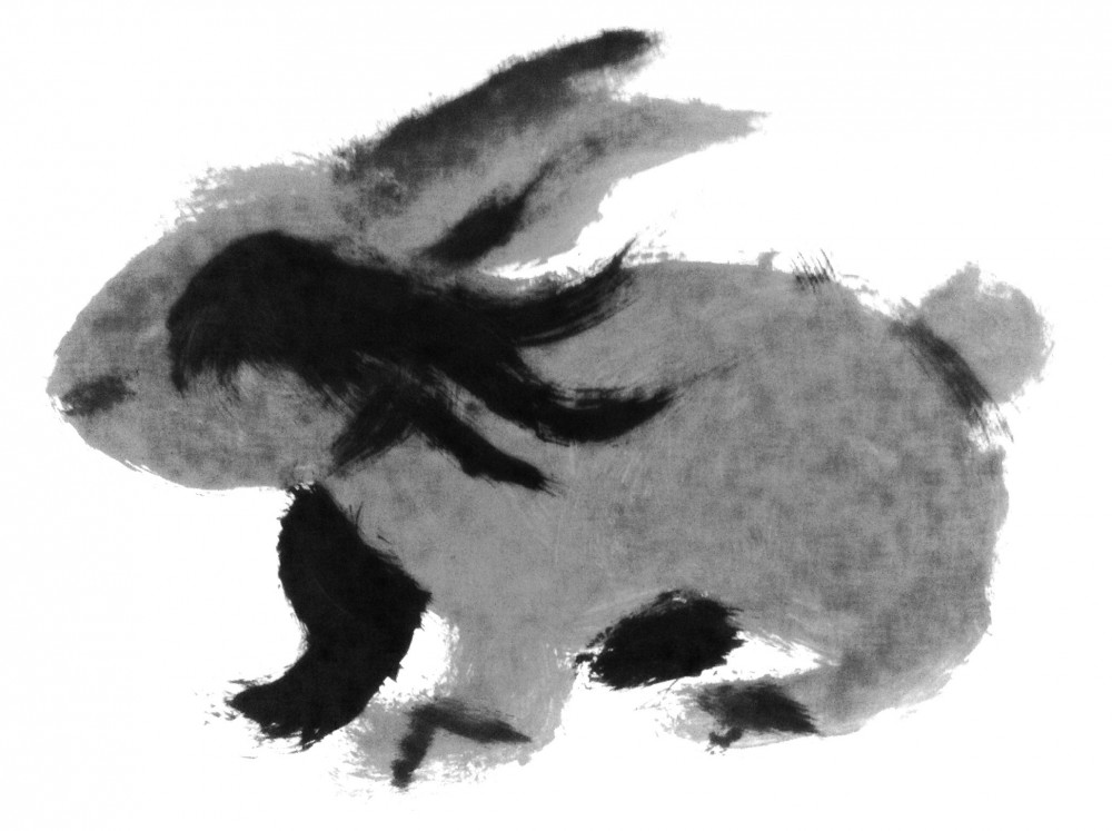 The Black Rabbit Painting
