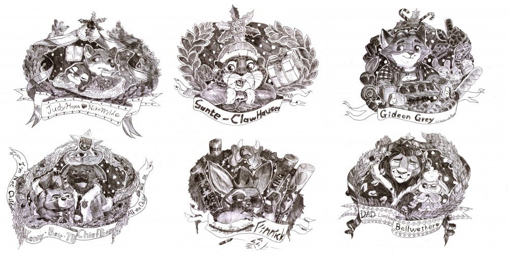 All Christmas drawing