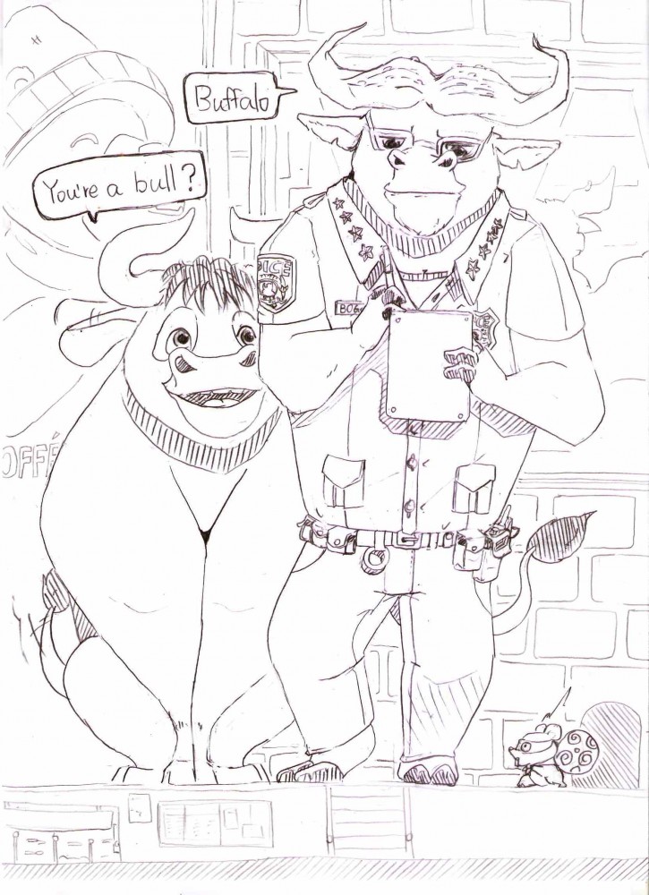 Bull du Ferdinand x Zootopia