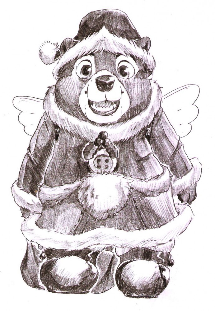 TUbear's Christmas costume