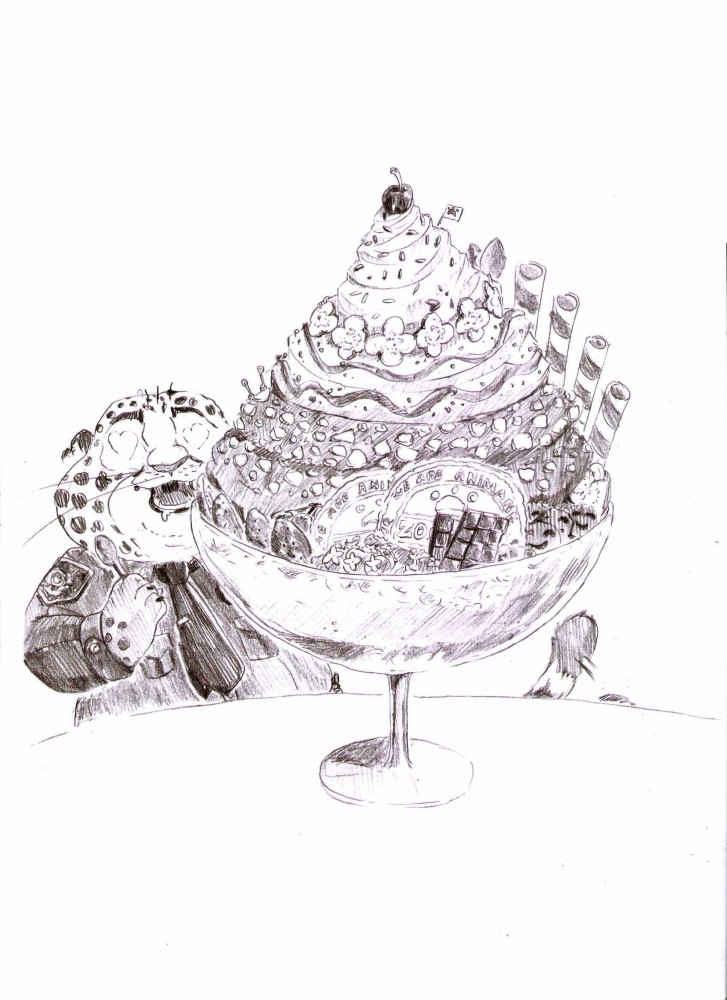 Ice-cream drawings - ClawHauser