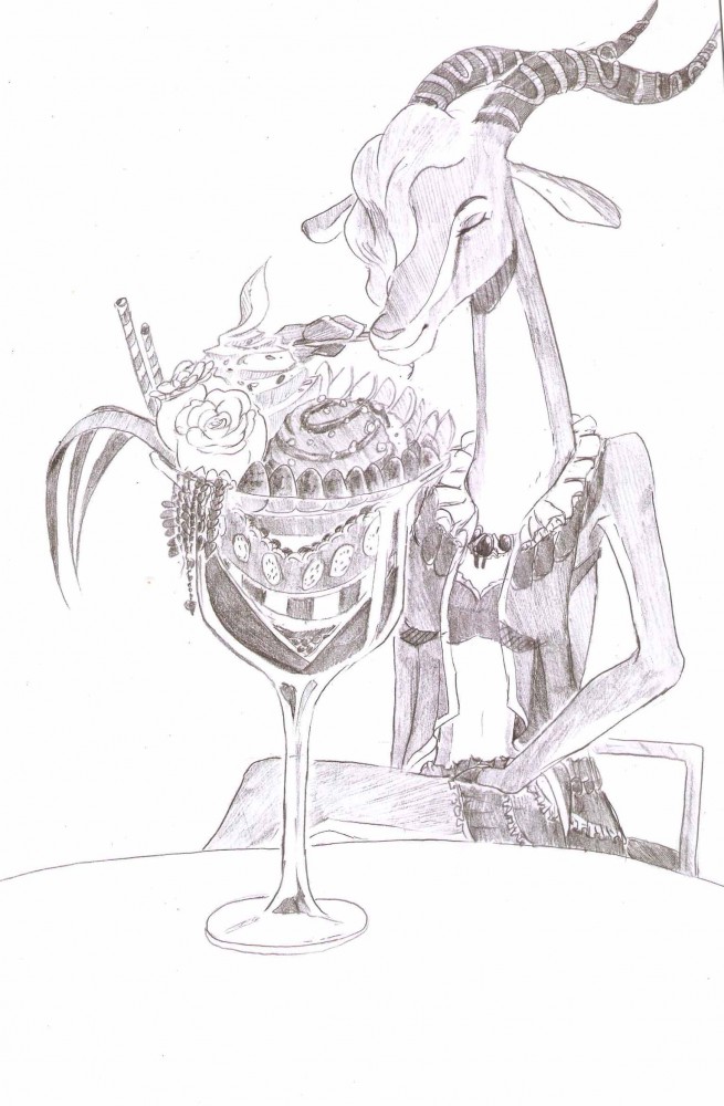 Ice-cream drawings - Gazelle