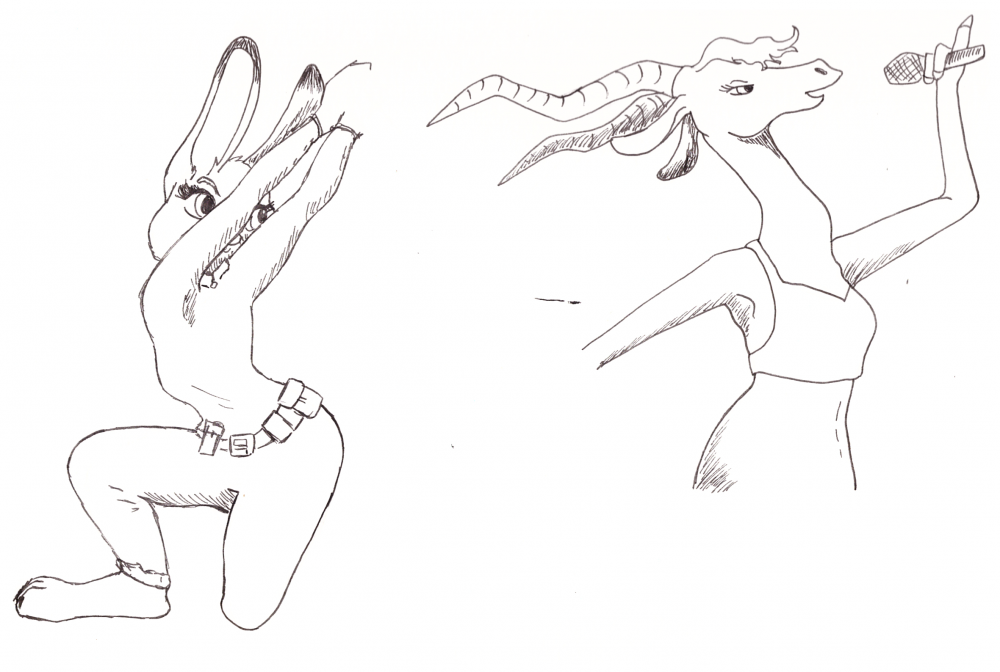 Brouillon de Judy et Gazelle